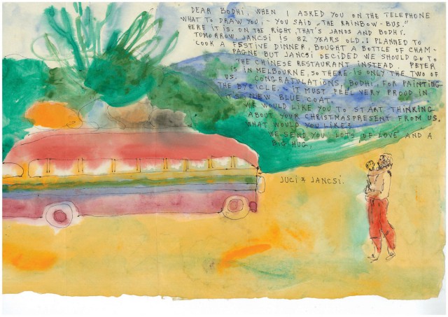 Judy-Cassab,-Dear-Bodhi,-when-I-asked-you-on-the-telephone-1986,-watercolour-and-ink-on-paper,-44.5-x-28cm,-�-Judy-CassabLicensed-by-Viscopy,-2015